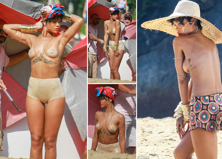 Rihanna Berpose Setengah Bugil untuk Majalah Vogue Brasil